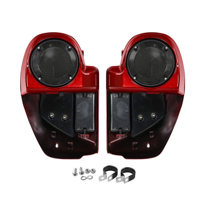 Vented Lower Fairing & Speaker Pod Fit For Harley Street Glide 14-24 Wicked Red