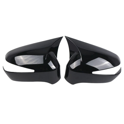 Gloss Black Side Rear View Mirror Cover Cap For Honda Civic 8th 4-Door 2006-2011
