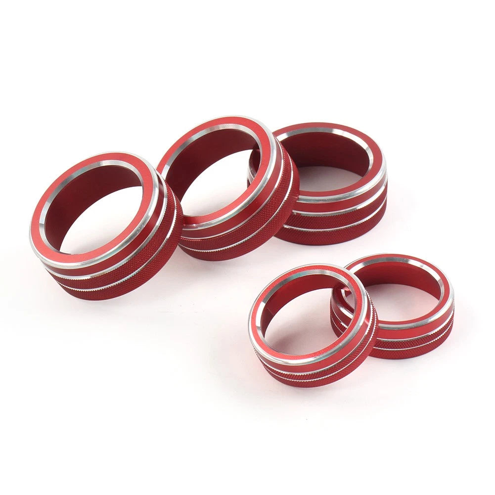 Control Switch Knob Ring Cover Trim For Honda Accord 10th Generation 2018-22 Red