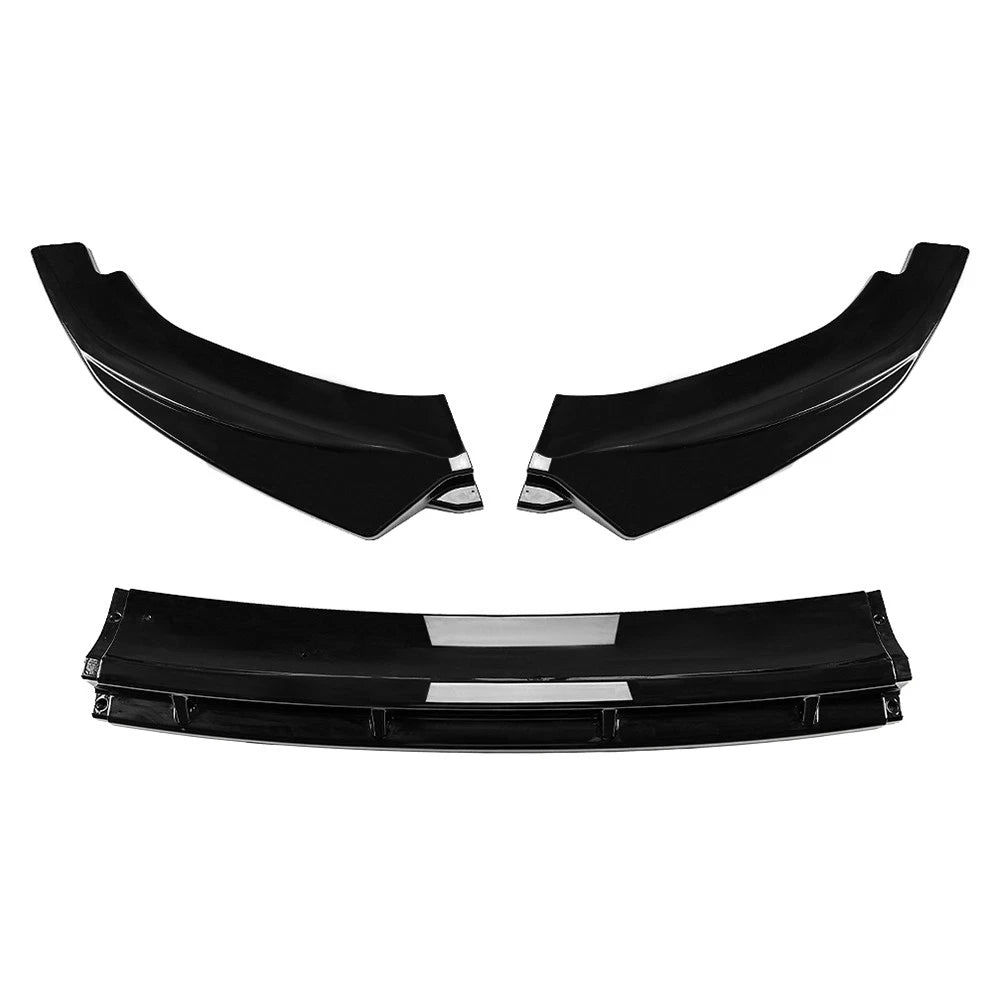 Glossy Black Front Bumper Lip Spoiler Splitter For VW Tiguan MK3 2024-2025