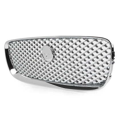 Front Upper Bumper Mesh Grille Grill Fit Jaguar XF XFR 2016 - 2020 Chrome
