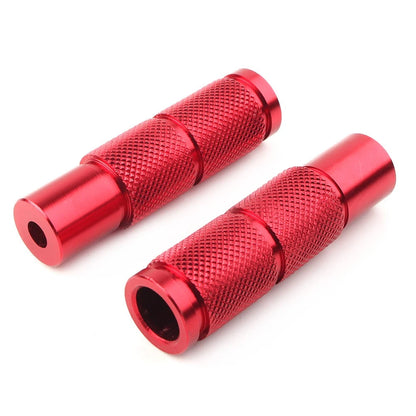 CNC Universal Motorcycle Bike Foot Pegs Footpegs Rear Set Pedals Racing Red