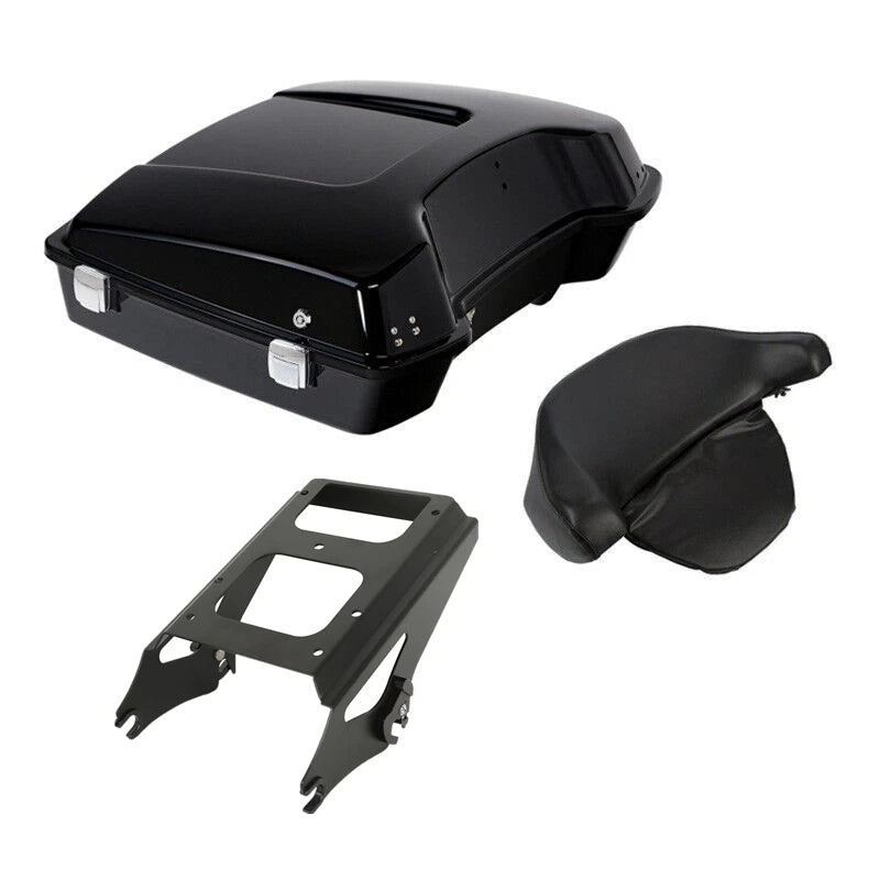 Razor Trunk W/ Pad Mount Rack Fit For Harley Electra Road Glide 2009-2013