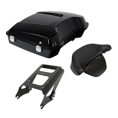 Razor Trunk W/ Pad Mount Rack Fit For Harley Electra Road Glide 2009-2013