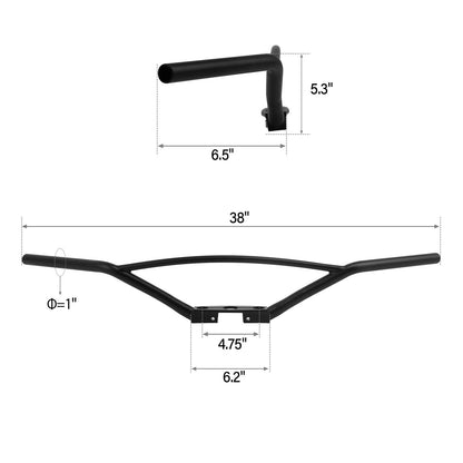 Handlebar Fit For Harley EL 1936-1940 FL 1941-1945 WL1936-1952 G 1936-1958 Black