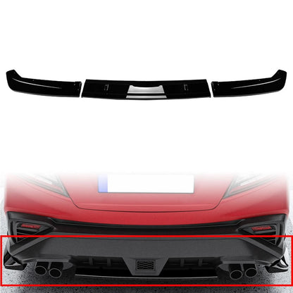 Rear Bumper Splitter Spoiler Protector Lip For Subaru WRX STI VB 2022-2024 Black