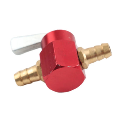 Motorcycle Inline Petrol On-Off Fuel Tap Gas Petrol Valve Petcock 8mm Red