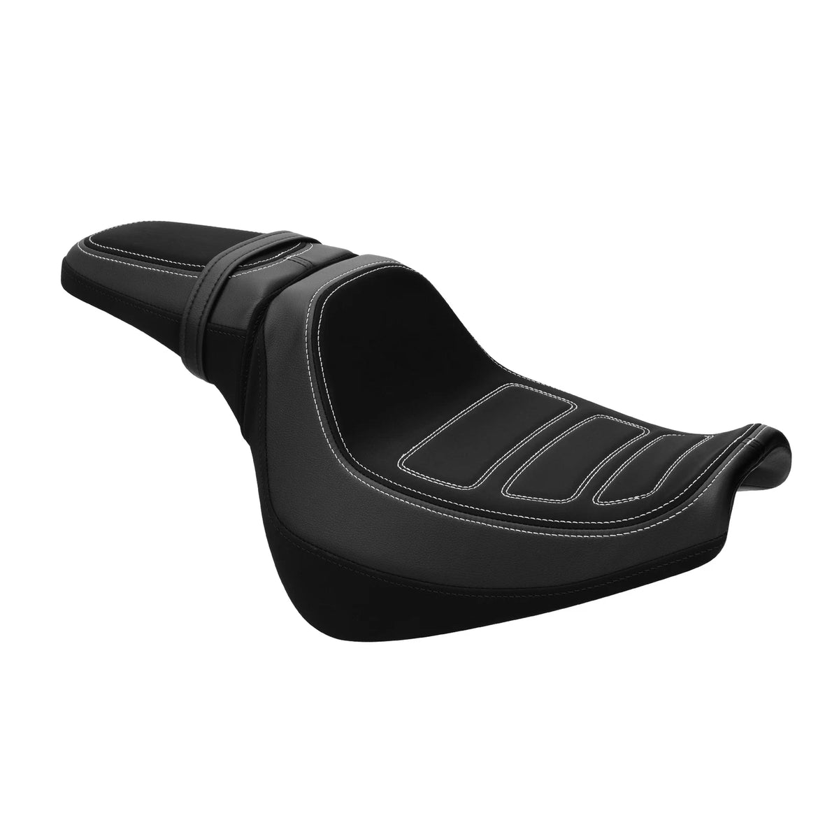 Driver Passenger Seat Pillion Fit For Harley Fat Bob FXFB FXFBS 2018-Up 23 Black