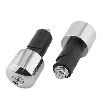 18mm 2pcs Motorcycle Chrome Handlebar End Caps For Yamaha VMAX 400 450 500 750