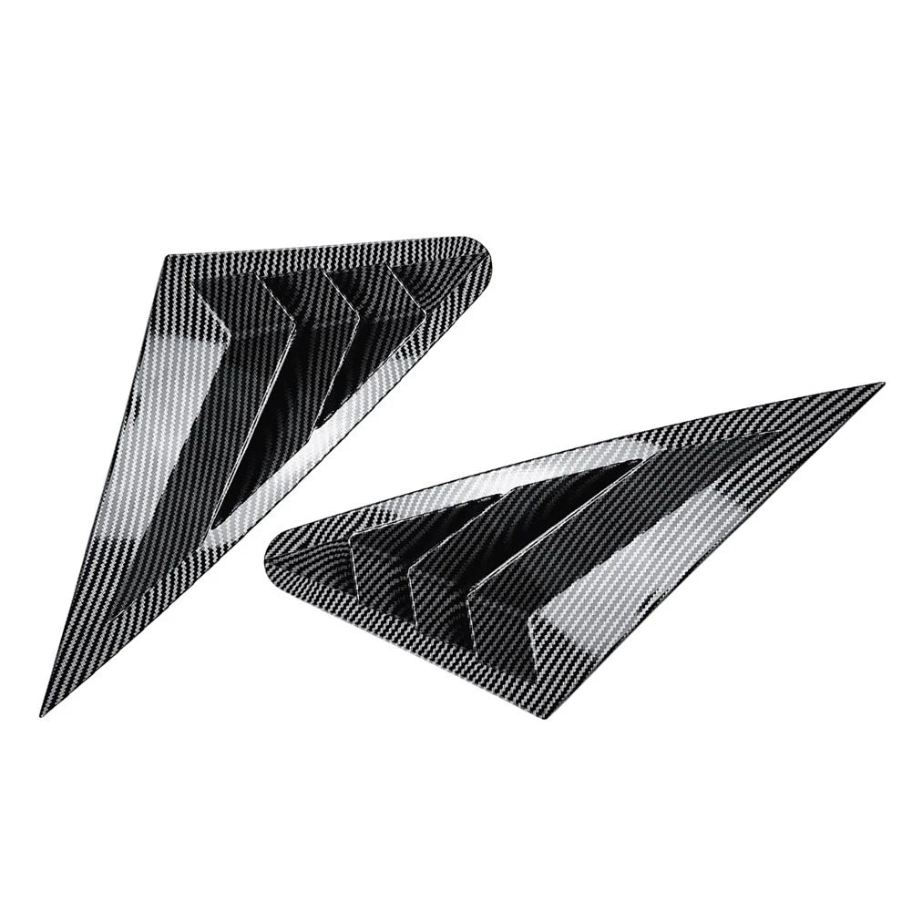 Carbon Look Rear Window Louver Shutter Cover For Audi A3 S3 8V RS3 Sedan 14-20