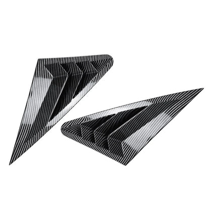Carbon Look Rear Window Louver Shutter Cover For Audi A3 S3 8V RS3 Sedan 14-20