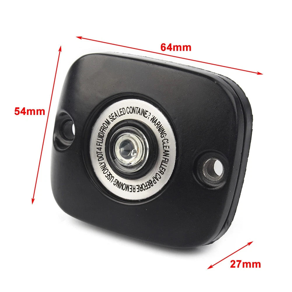 Black Front Brake Master Cylinder Cover For Harley Big Twin 96-up VRSC Sportster