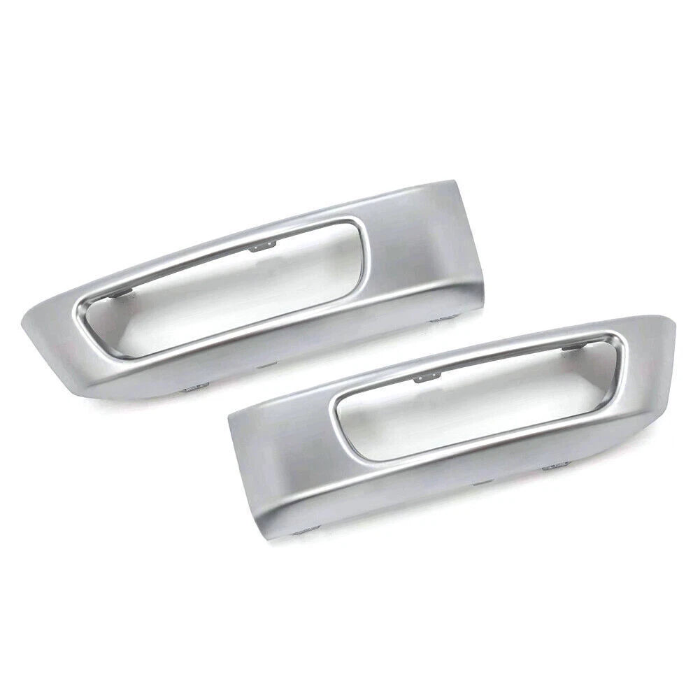 For Range Rover Sport 2014-2017 Front Bumper Fog Light Lamp Cover Silver 2PCS
