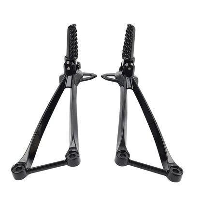 Rear Passenger Footpegs Pegs Bracket For Kawasaki Ninja ZX6R 09-24 ZX10R 2008-10