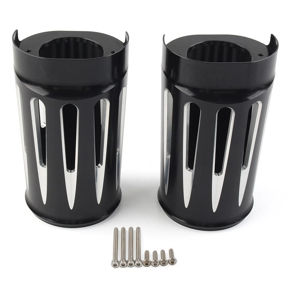 Fork Boot Slider Covers For Harley Electra Street Road Glide King CVO 14-22 Pair