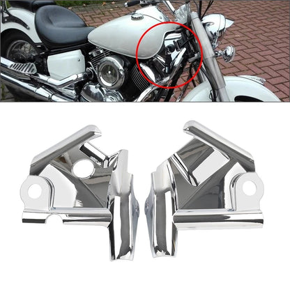 Front Fork Upper Frame Neck Cover Chrome For Yamaha VStar 1100 XVS1100 1999-2011