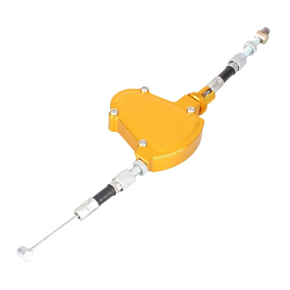 Aluminum Stunt Clutch Pull Cable Lever Easy System Fit For Honda Kawasaki Gold