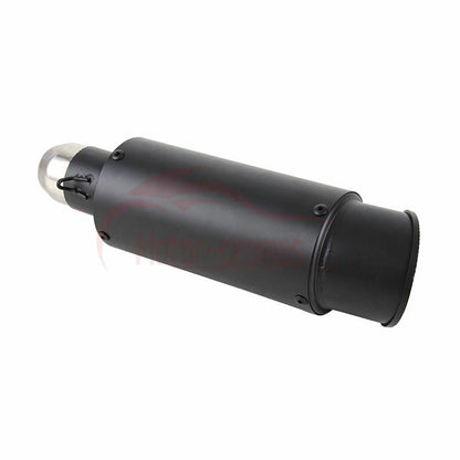 300mm Motorcycle Exhaust Pipe Slip on 38-51mm Street Bike Scooter ATV Black USA