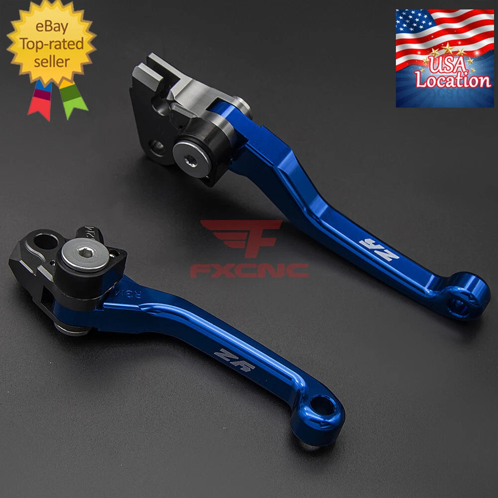 For YZ80 YZ85 2001-2014 CNC Pivot DirtBike Brake Clutch Levers YZ Logo 2008 2012