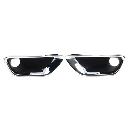 1 Pair Fog Light Lamp Cover Bezel Chrome Trim For Jeep Grand Cherokee 2017-2021