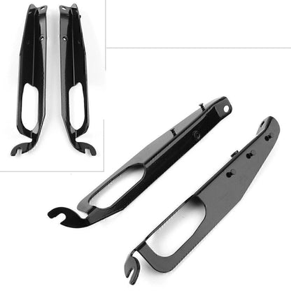 2pcs Heavy Duty Inner Fairing Support Bracket Plated For Harley FLHX 96-13 Black