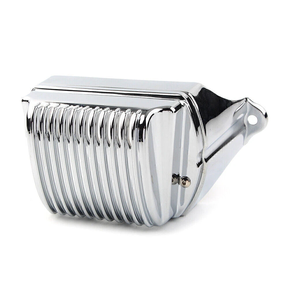 Chrome Front Voltage Regulator Cover Trim Accent Fit for Harley Bagger 1997-2011