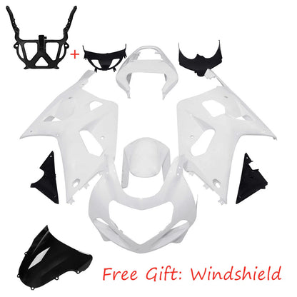 Unpainted Fairing Bodywork Kit & Stay Bracket Fit For GSXR600 GSXR750 2001-2003