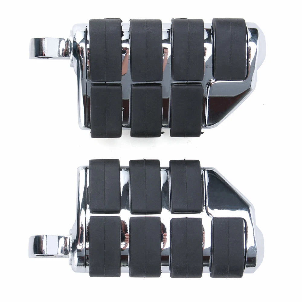 Anti Vibration Rubber Lion Paw Foot Rest Pegs Fit For Harley Softail Dyna Chrome