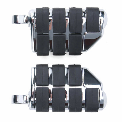 Anti Vibration Rubber Lion Paw Foot Rest Pegs Fit For Harley Softail Dyna Chrome