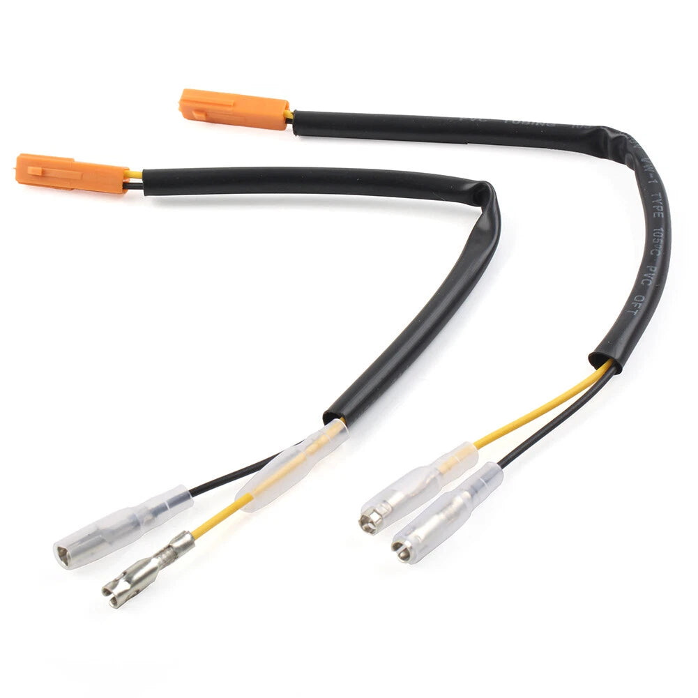 2pcs Turn Signal Marker Wire Adapters Plug Connectors Leads Indicator Fit HONDA