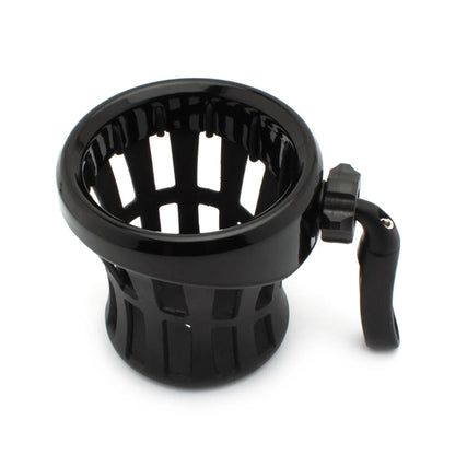 Handlebar Cup Holder Mount Drink W/ Mesh Basket Universal For Harley Black US