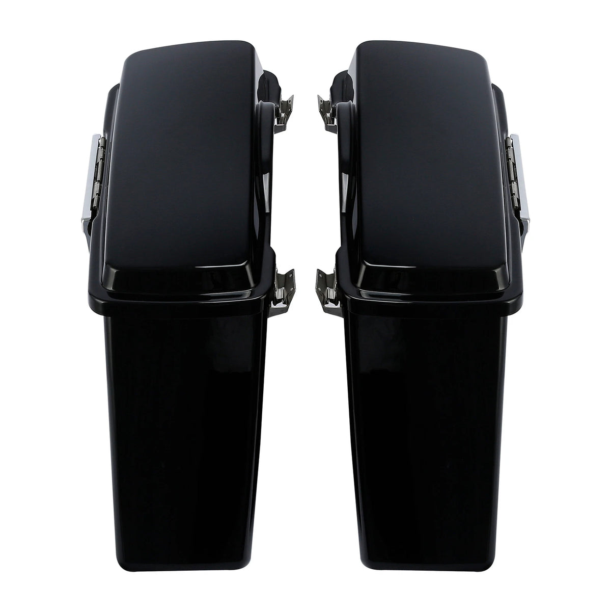 Black Hard Saddlebags & Conversion Bracket Fit For Harley Softail 1984-2017 2016