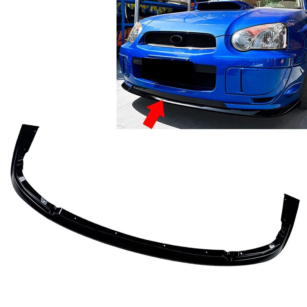 Glossy Black Front Bumper Chin Spoiler Lip For Subaru Impreza WRX STI 2004-2005