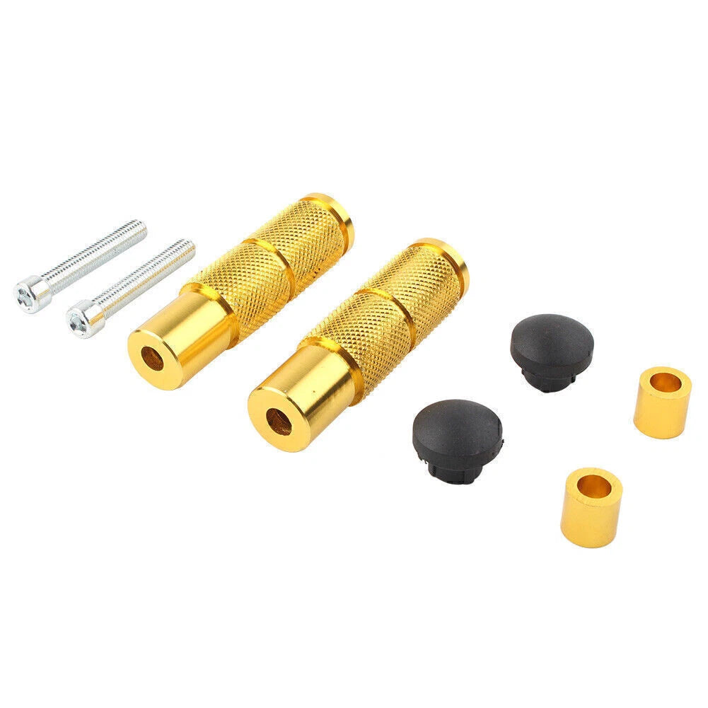 For Motorcycle  Pegs Footpegs Rear Set Pedals Racing Universal Yellow