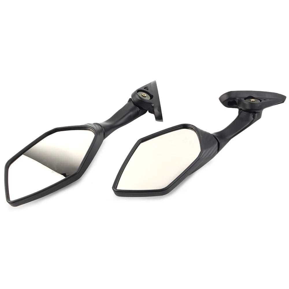 2PCS Foldable Side Rearview Mirrors For Yamaha YZF R3 R25 2015 - 2024 Black