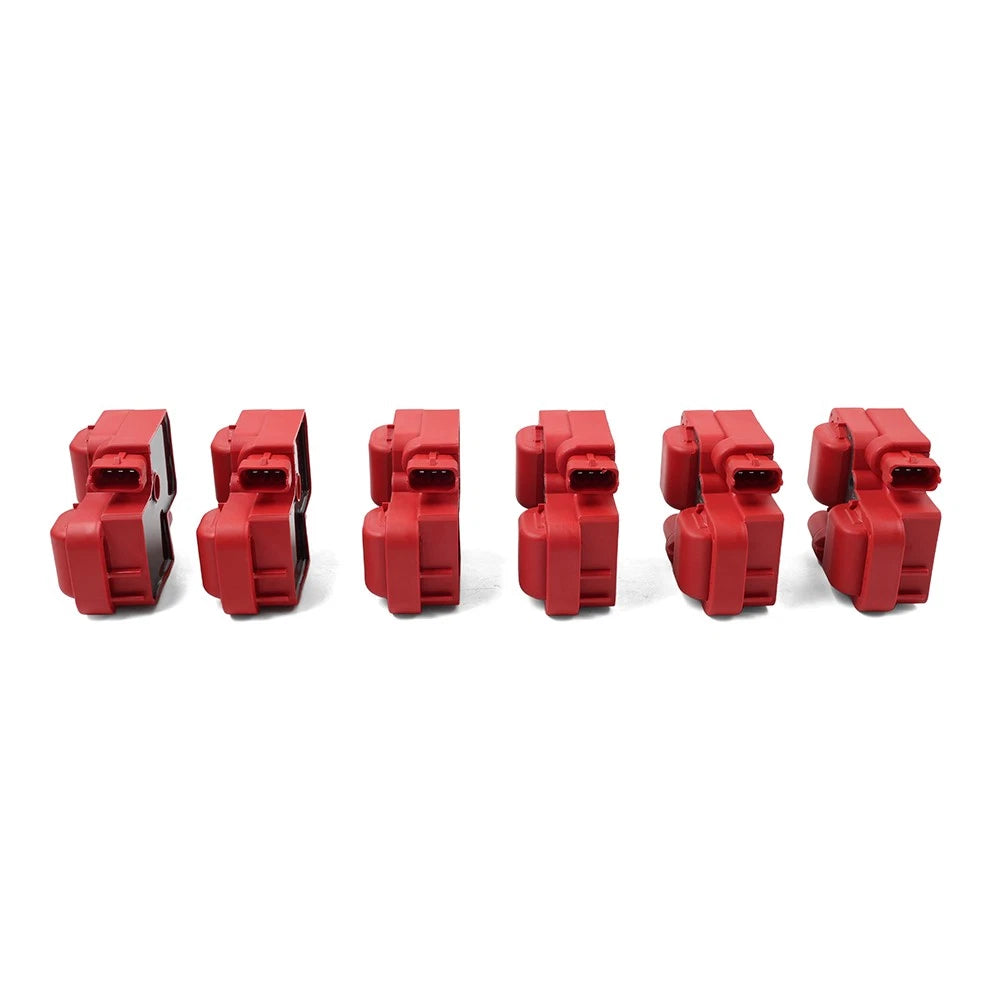 6x Ignition Coil Pack UF359 For Benz E320 ML320 C280 C240 S430 SL500 CLK320 Red