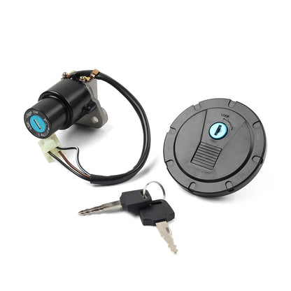 Ignition Switch Fuel Gas Cap Lock Key Set For Kawasaki KLR650 2008-2018