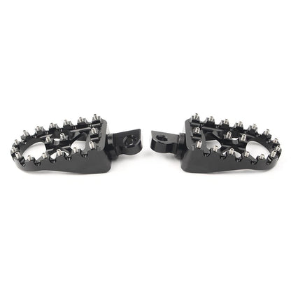 Wide Foot Peg MX Style For Harley Dyna Sportster Iron 883 Fatboy Bobber