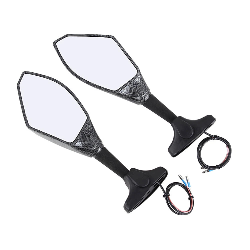 LED Turn Signal Rear View Mirrors For Kawasaki Ninja 650 EX650 650R 750R  900R