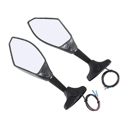 LED Turn Signal Rear View Mirrors For Kawasaki Ninja 650 EX650 650R 750R  900R