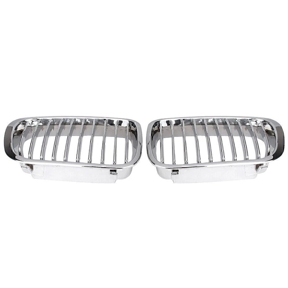 Chrome Front Kidney Grille For BMW E46 4D Sedan 320i 323i 325i 328i 330i 98-2001