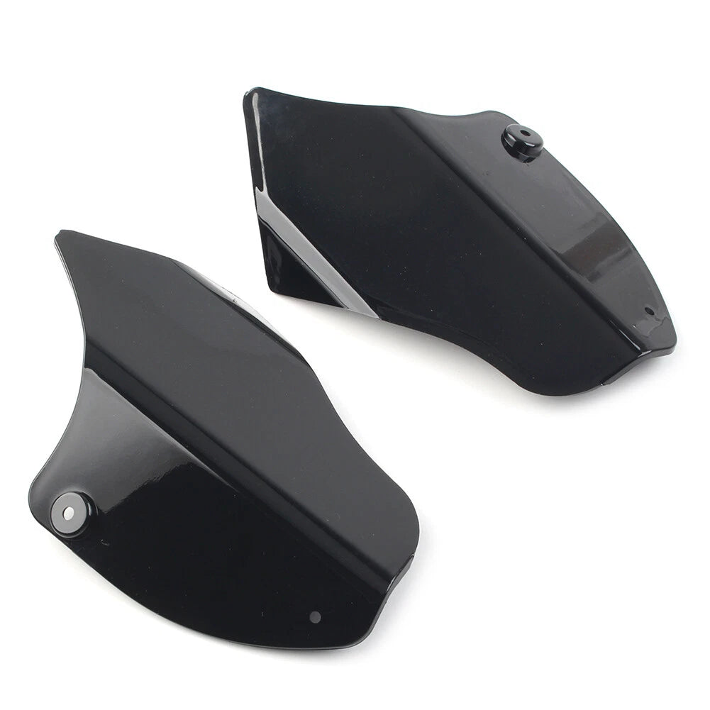 For Harley Softail Fatboy FLSTF 2000-2017 2ⅹ Saddle Shields Heat Deflector Black