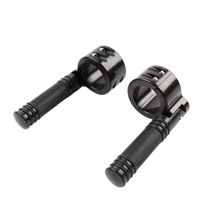 Black Motorcycle 1-1/2" 38MM Engine Crash Bar Highway Footpeg Clamp For Harley
