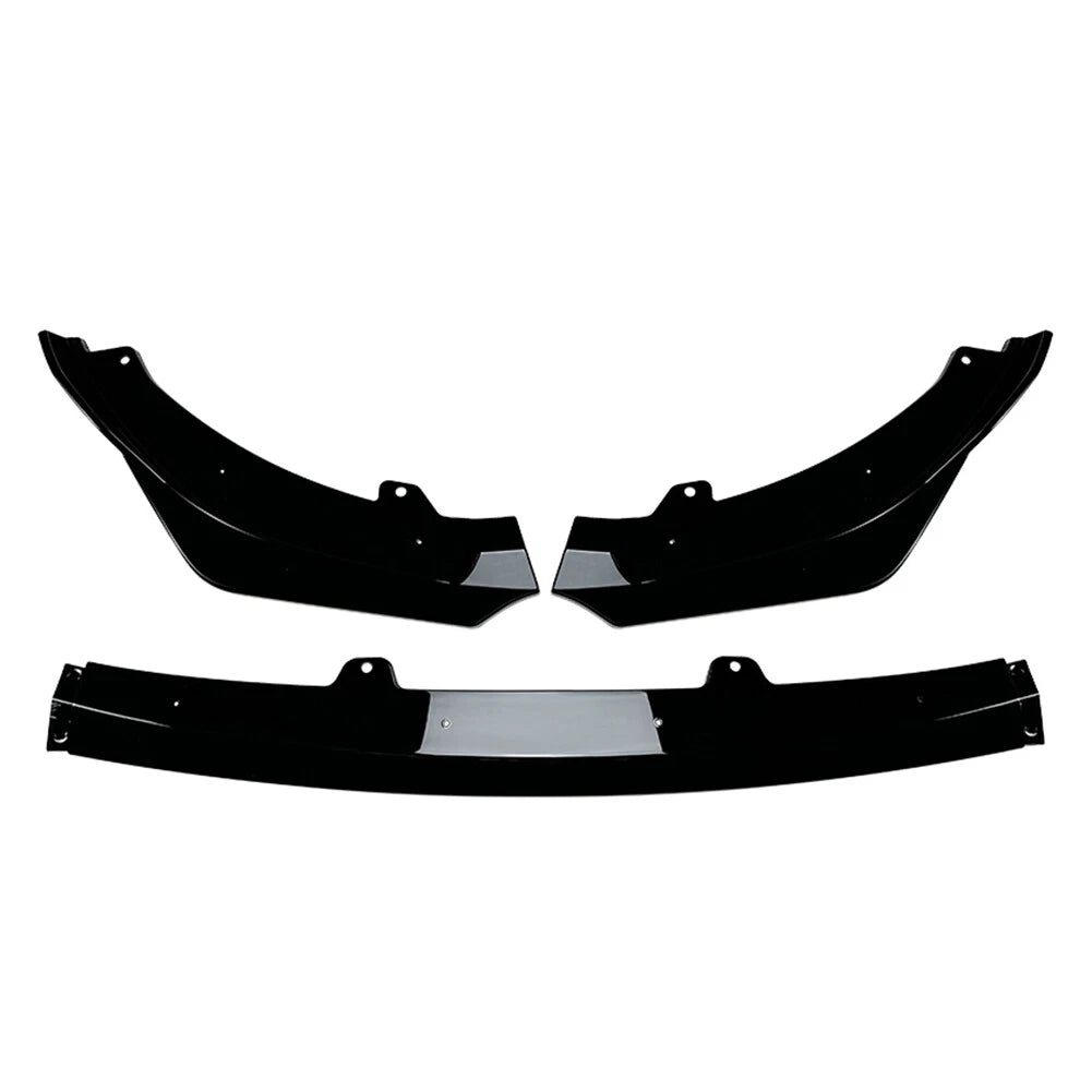 3x Front Bumper Spoiler Splitter Lip Glossy Black For Kia Stinger GT 2018-2023