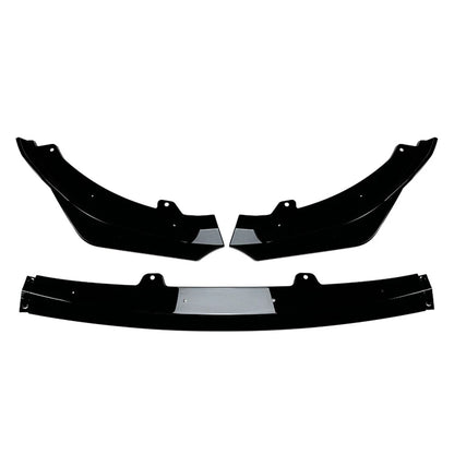 3x Front Bumper Spoiler Splitter Lip Glossy Black For Kia Stinger GT 2018-2023