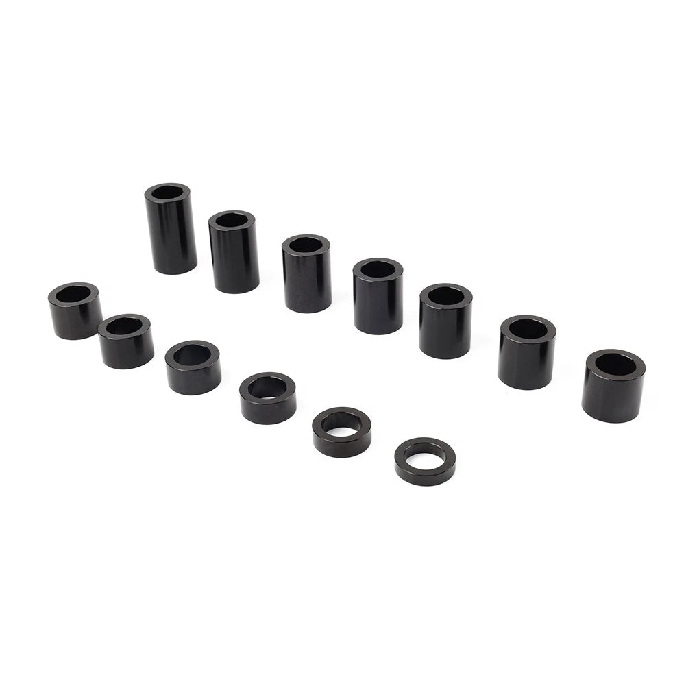 Black Wheel Axle Spacer Kit ID 3/4" OD 1 1/8" For Harley Softail Dyna Road King