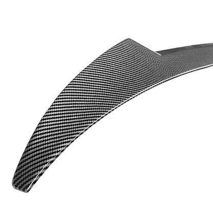 Carbon Look Rear Trunk Lip Spoiler Tail Wing For Audi A5 F5 Sportback 2017-2024