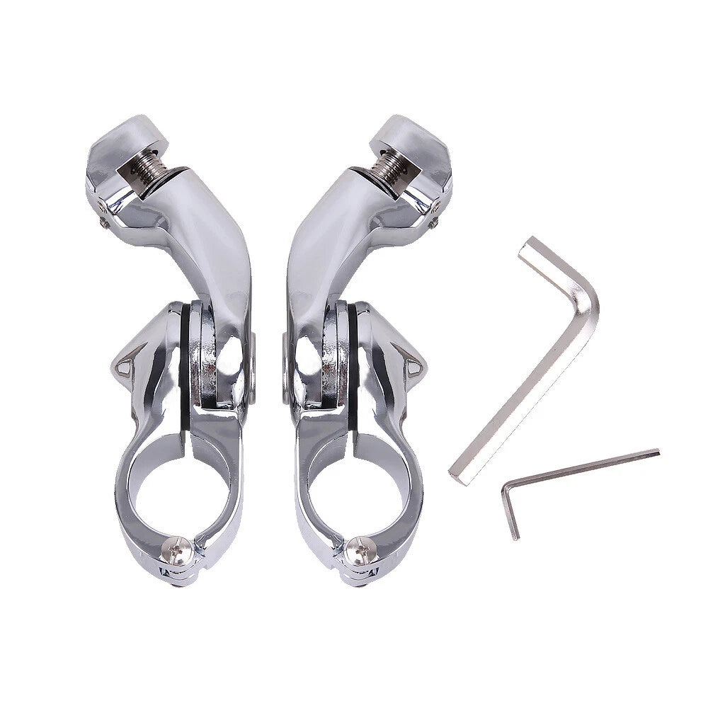 1-1/4" 1.25" Motorcycle Highway Crash Bar Foot Pegs Mount Kit For Harley Touring