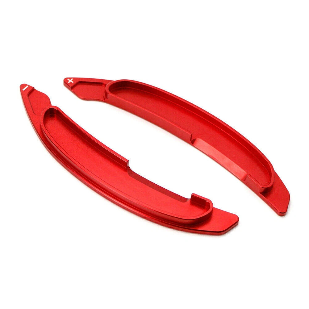 Steering Wheel Paddle Shifter Extension Aluminum For Mitsubishi Lancer RED Car