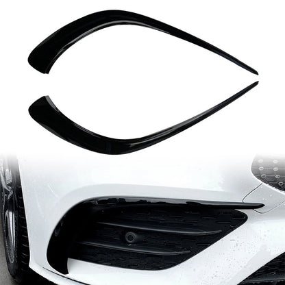 For Mercedes Benz CLA C118 2020+ Front Bumper Lip Splitter Spoiler Glossy Black